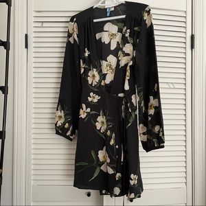 Babaton Floral wrap dress